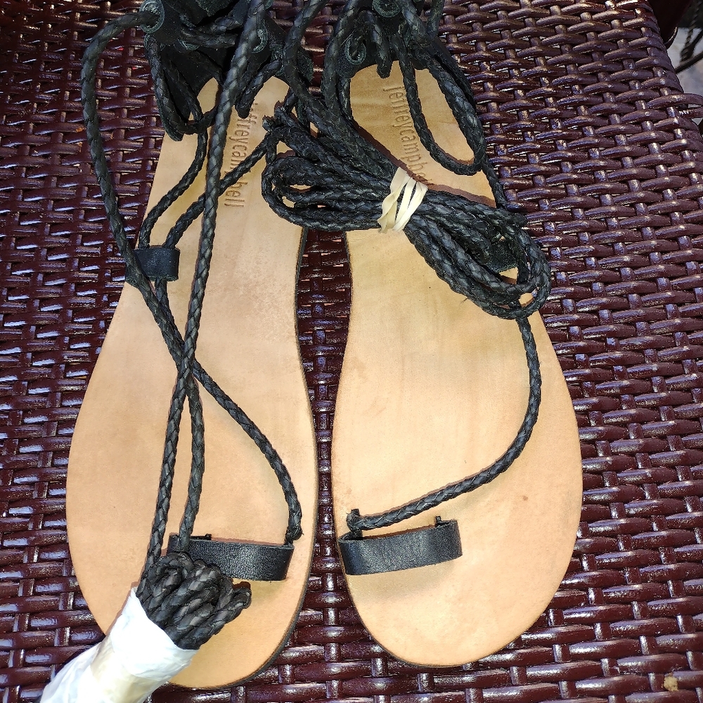 LADIES LACE UP LEG SANDALS BY JAMES CAMPBELL